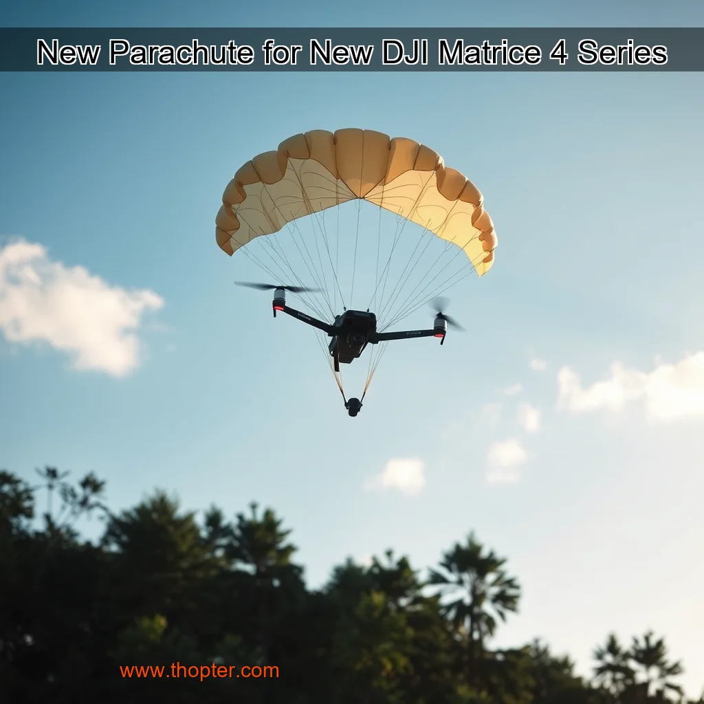 Artistic representation for New Parachute for New DJI Matrice 4 Series