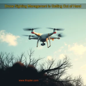 Artistic representation for Drone Sighting Management is Getting Out of Hand