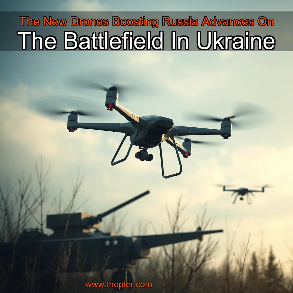 Artistic representation for The New Drones Boosting Russia Advances On The Battlefield In Ukraine