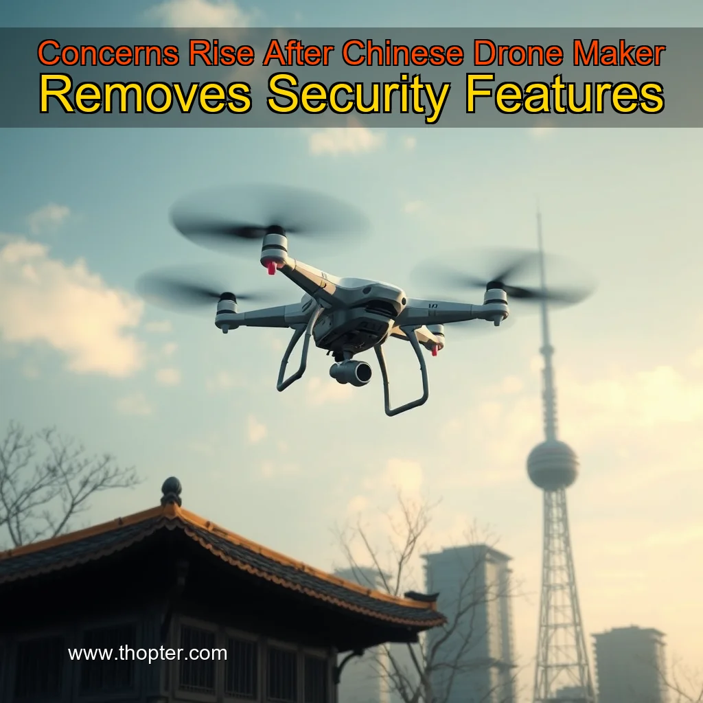 You are currently viewing Concerns Rise After Chinese Drone Maker Removes Security Features