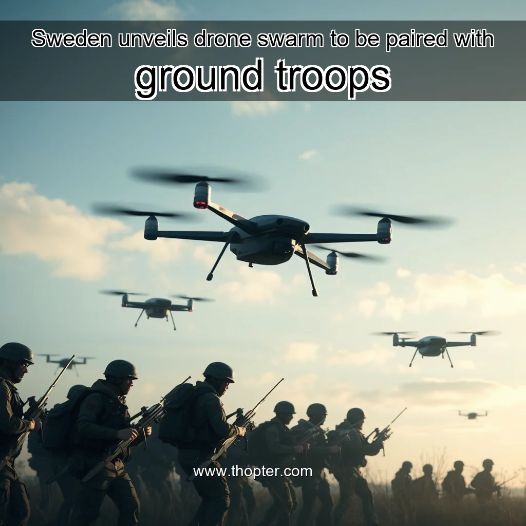 You are currently viewing Sweden unveils drone swarm to be paired with ground troops