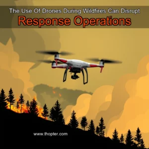 Artistic representation for The Use Of Drones During Wildfires Can Disrupt Response Operations