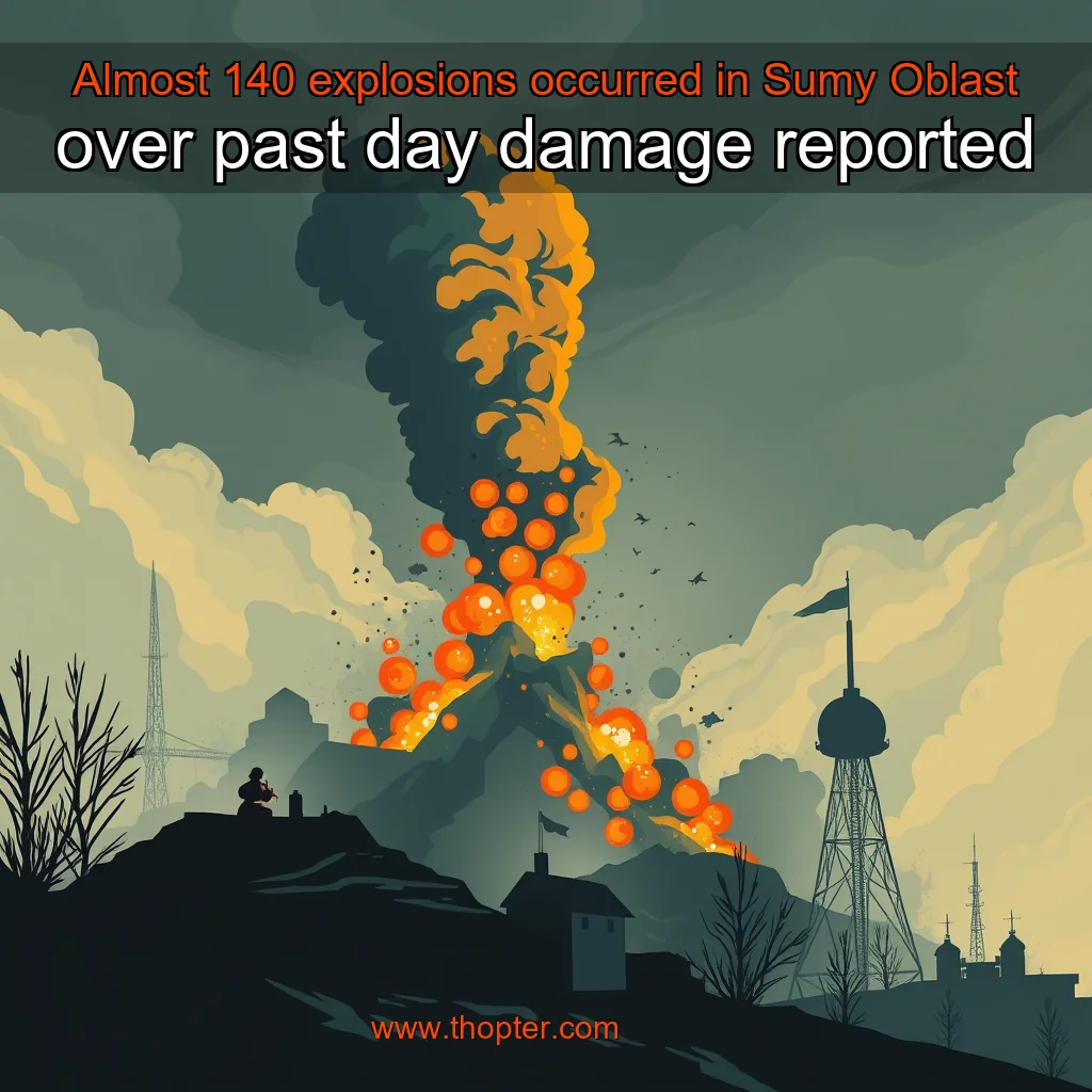 You are currently viewing Almost 140 explosions occurred in Sumy Oblast over past day  damage reported