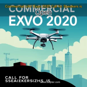 Artistic representation for Commercial UAV Expo 2025 Call for Speakers is Open
