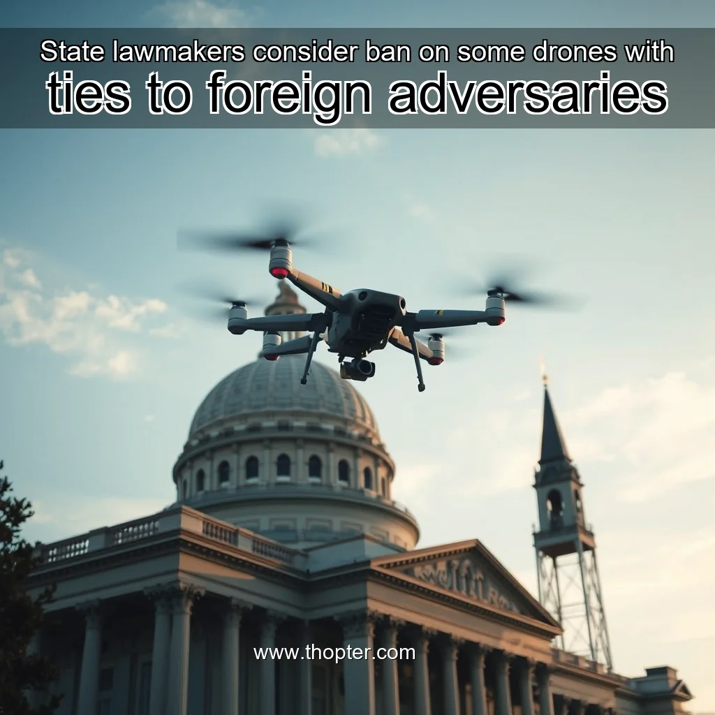 You are currently viewing State lawmakers consider ban on some drones with ties to foreign adversaries