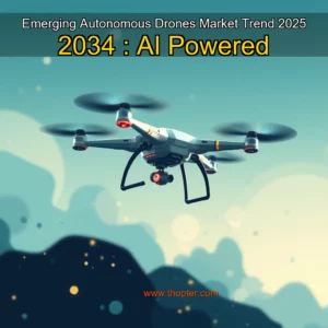 Artistic representation for Emerging Autonomous Drones Market Trend 2025 2034 : AI Powered