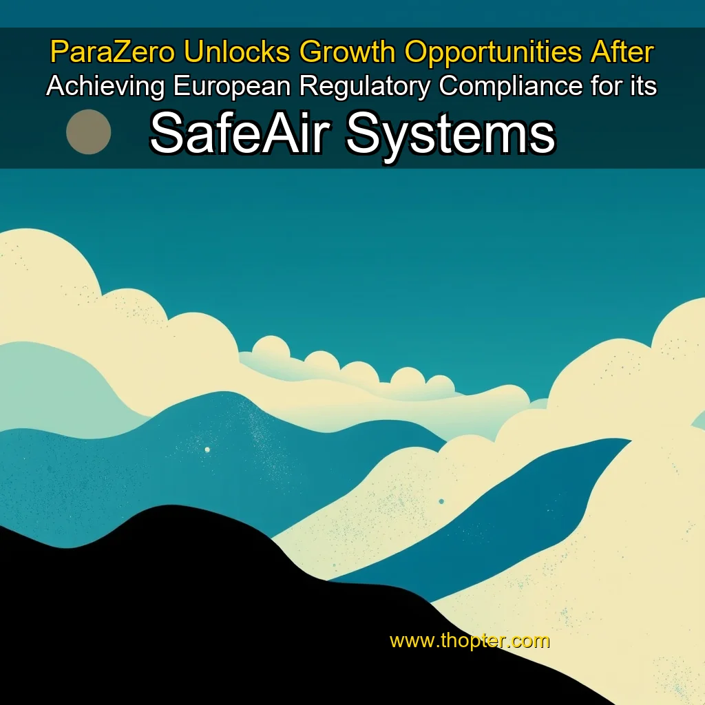 You are currently viewing ParaZero Unlocks Growth Opportunities After Achieving European Regulatory Compliance for its SafeAir Systems