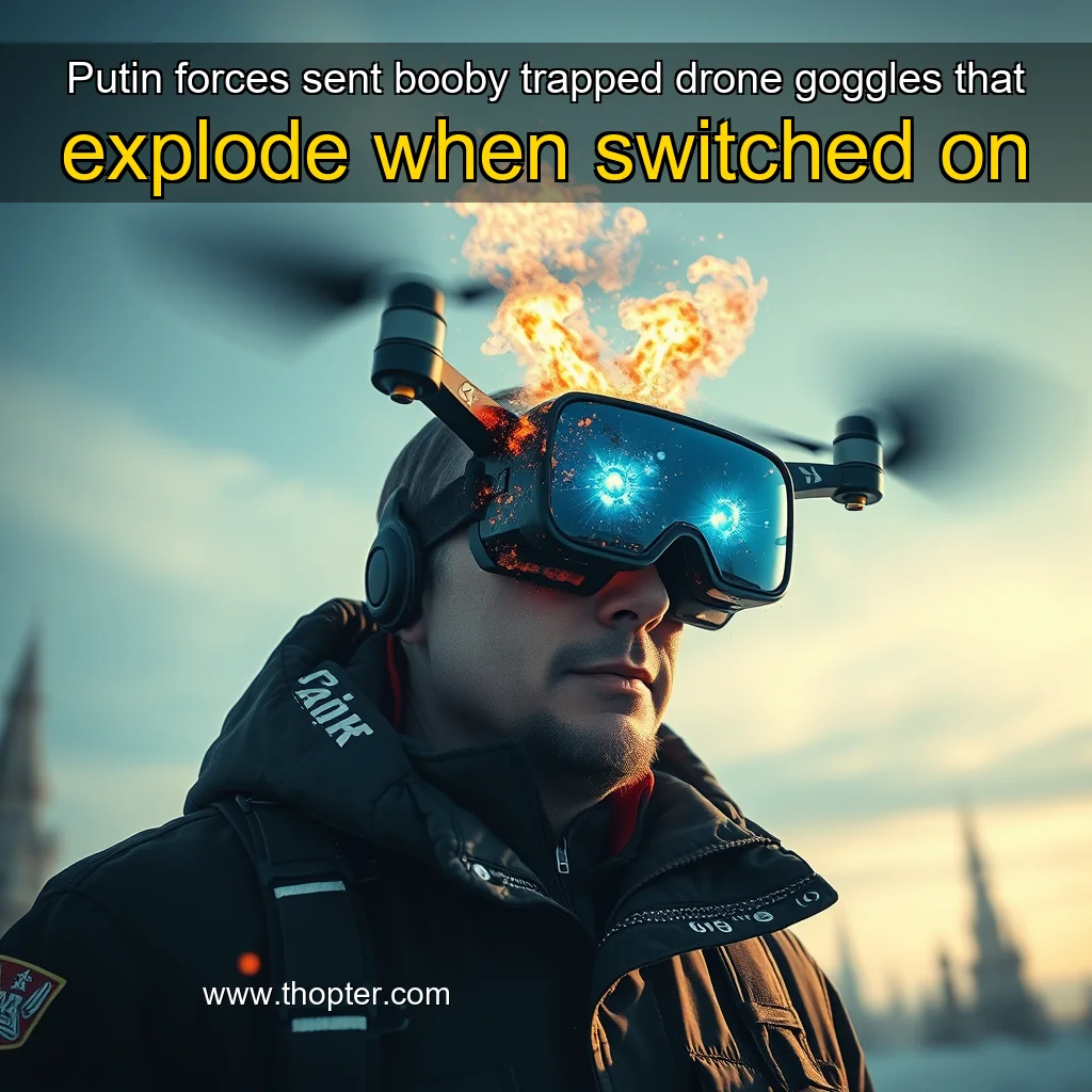 You are currently viewing Putin forces sent booby  trapped drone goggles that explode when switched on