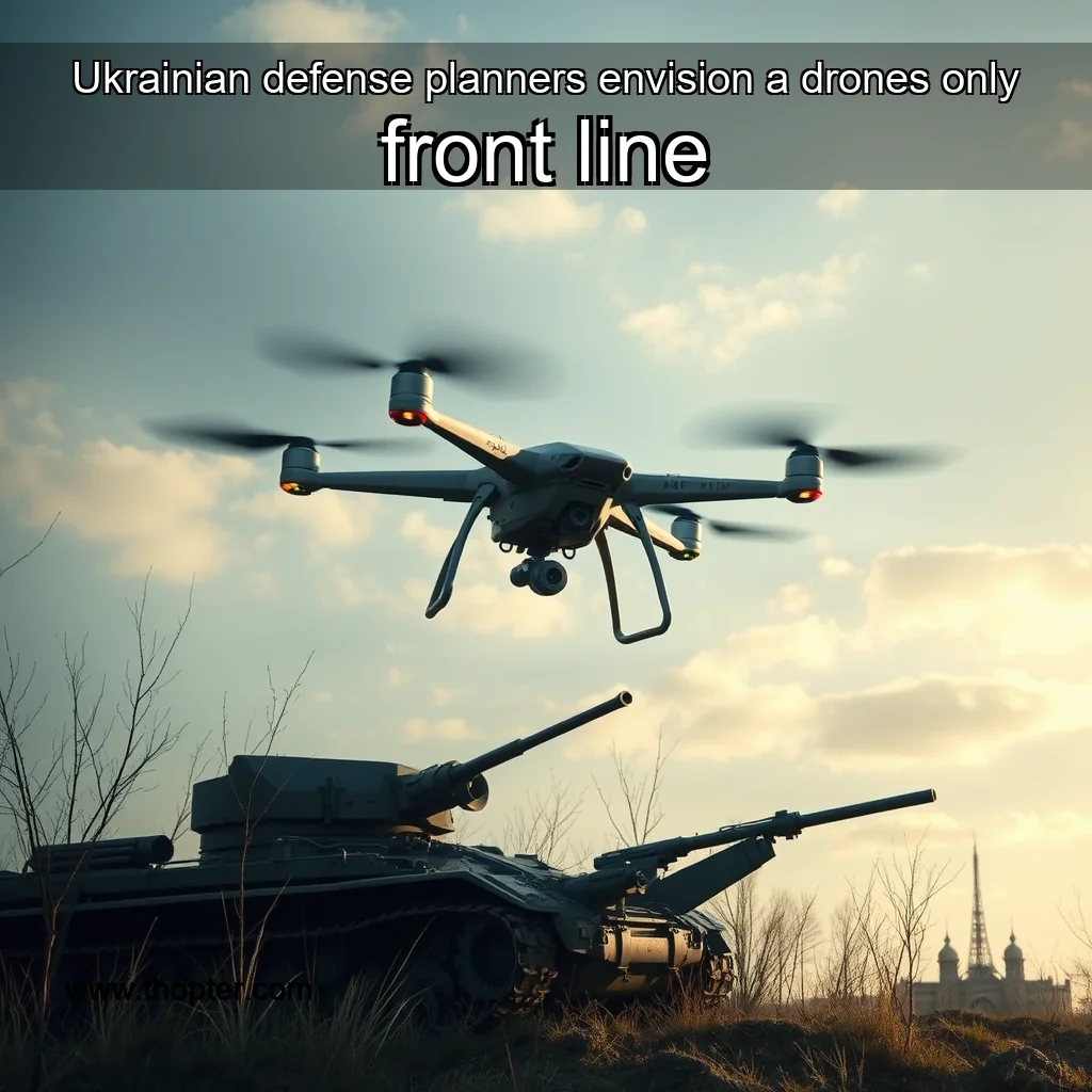 You are currently viewing Ukrainian defense planners envision a drones  only front line