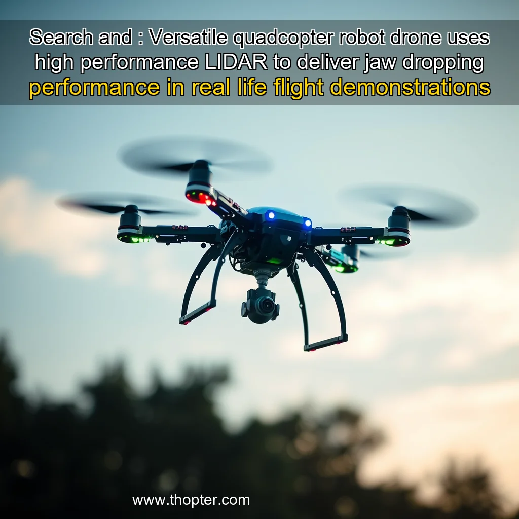 You are currently viewing Search and  : Versatile quadcopter robot drone uses high performance LIDAR to deliver jaw  dropping performance in real  life flight demonstrations