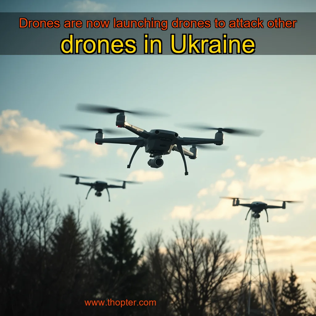 You are currently viewing Drones are now launching drones to attack other drones in Ukraine