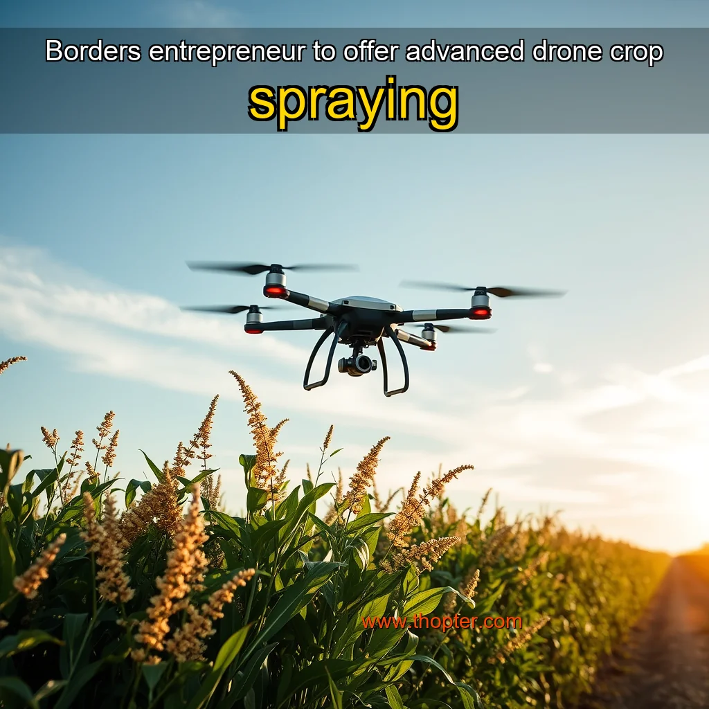 You are currently viewing Borders entrepreneur to offer advanced drone crop spraying