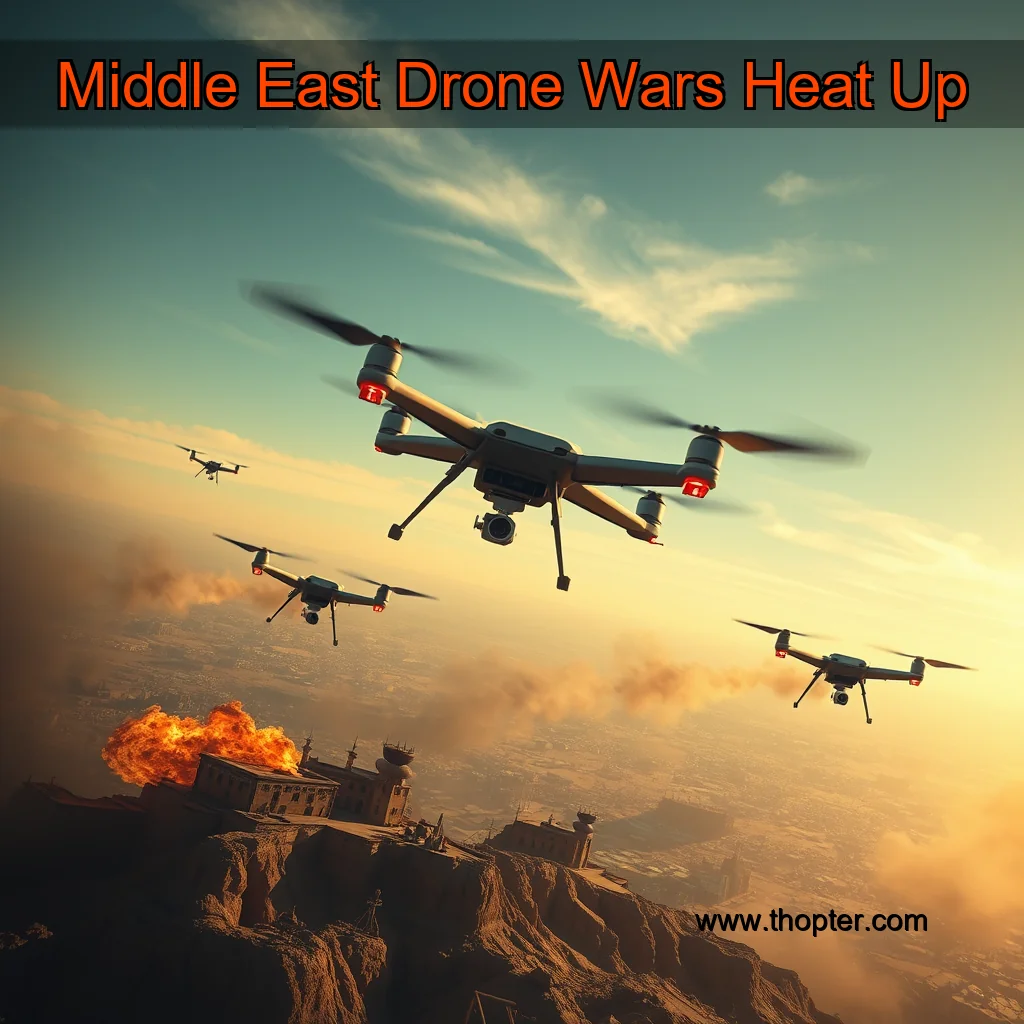 Artistic representation for Middle East Drone Wars Heat Up