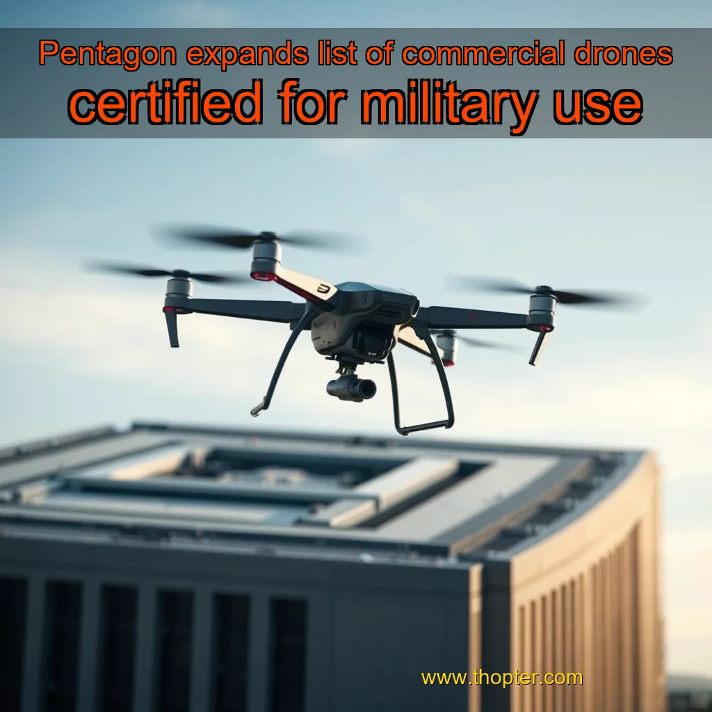 You are currently viewing Pentagon expands list of commercial drones certified for military use