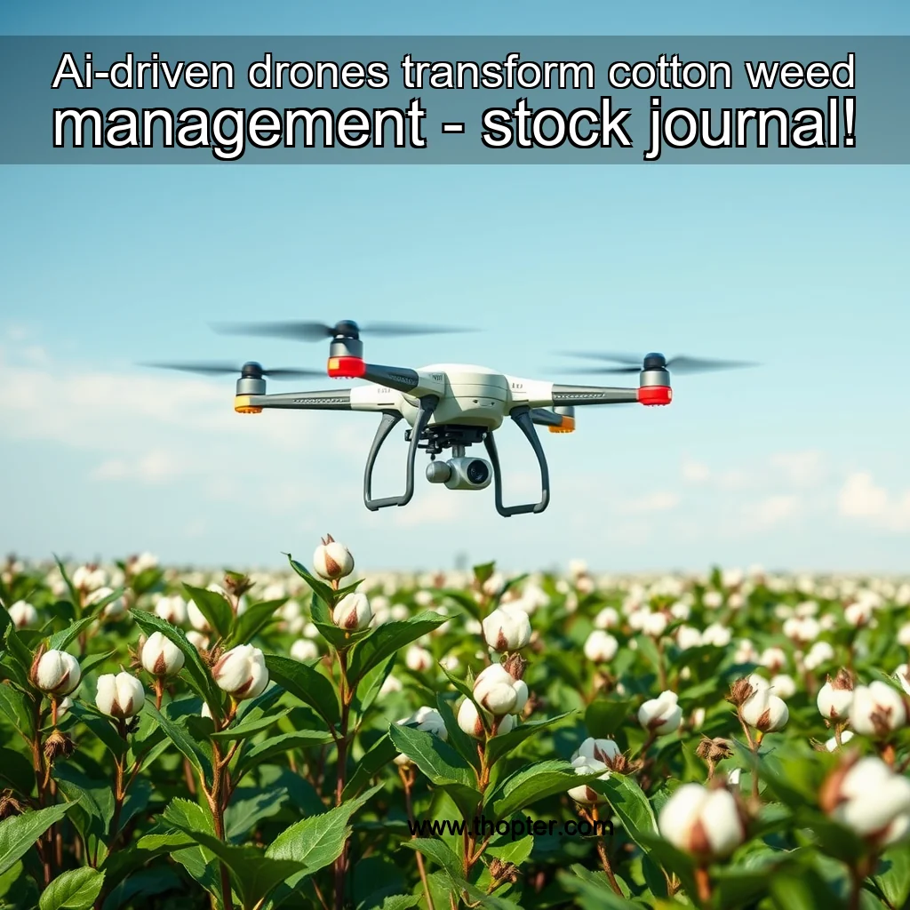 Read more about the article Ai-driven drones transform cotton weed management – stock journal!