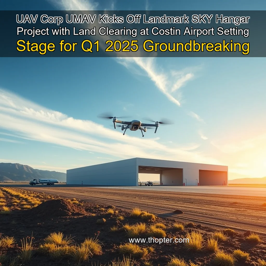 You are currently viewing UAV Corp  UMAV  Kicks Off Landmark SKY Hangar Project with Land Clearing at Costin Airport Setting Stage for Q1 2025 Groundbreaking