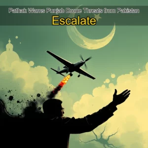 Artistic representation for Pathak Warns Punjab Drone Threats from Pakistan Escalate