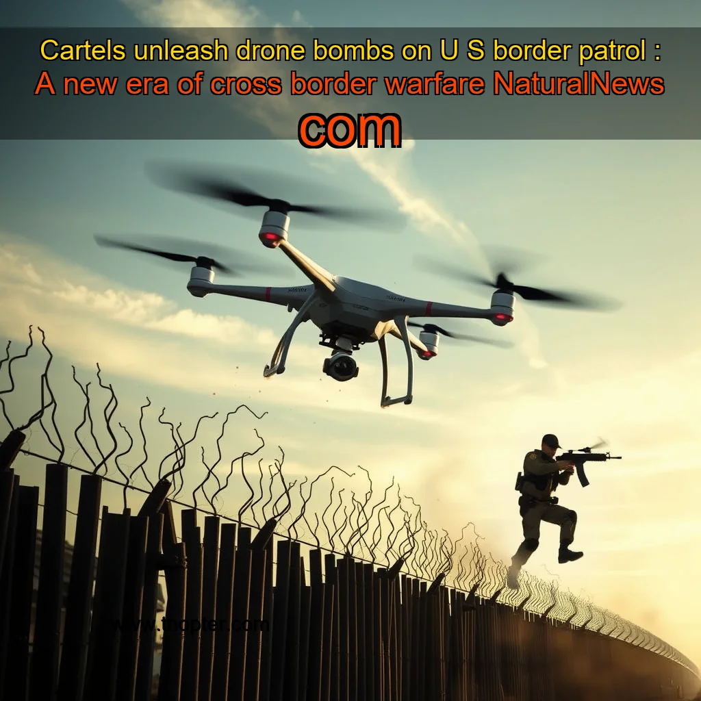 You are currently viewing Cartels unleash drone bombs on U  S  border patrol : A new era of cross  border warfare  NaturalNews  com