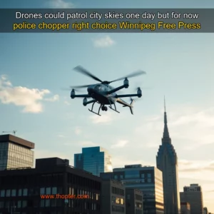 Artistic representation for Drones could patrol city skies one day but for now police chopper right choice Winnipeg Free Press