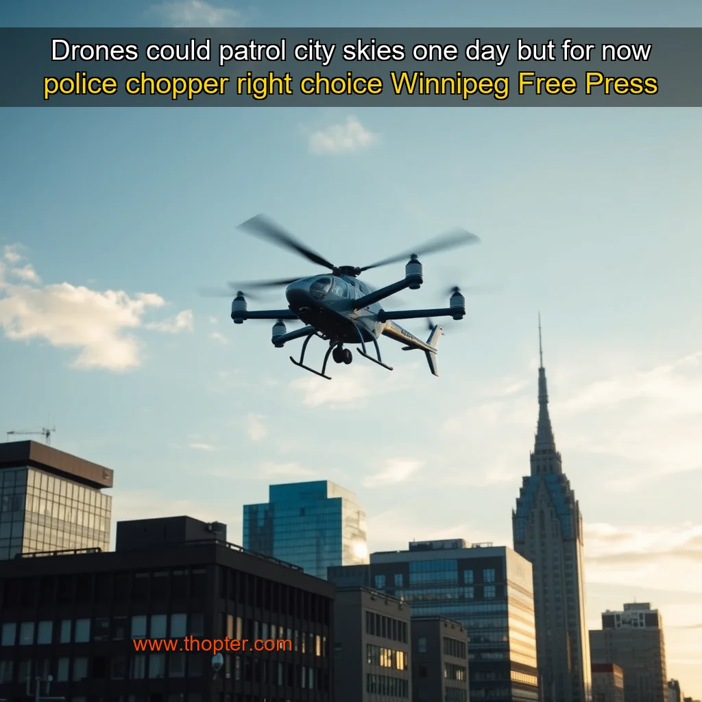You are currently viewing Drones could patrol city skies one day  but for now  police chopper right choice  Winnipeg Free Press