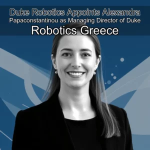 Artistic representation for Duke Robotics Appoints Alexandra Papaconstantinou as Managing Director of Duke Robotics Greece