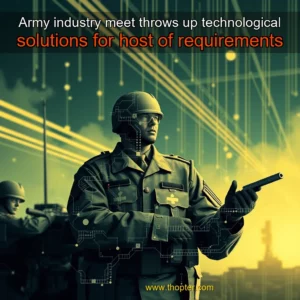 Artistic representation for Army industry meet throws up technological solutions for host of requirements