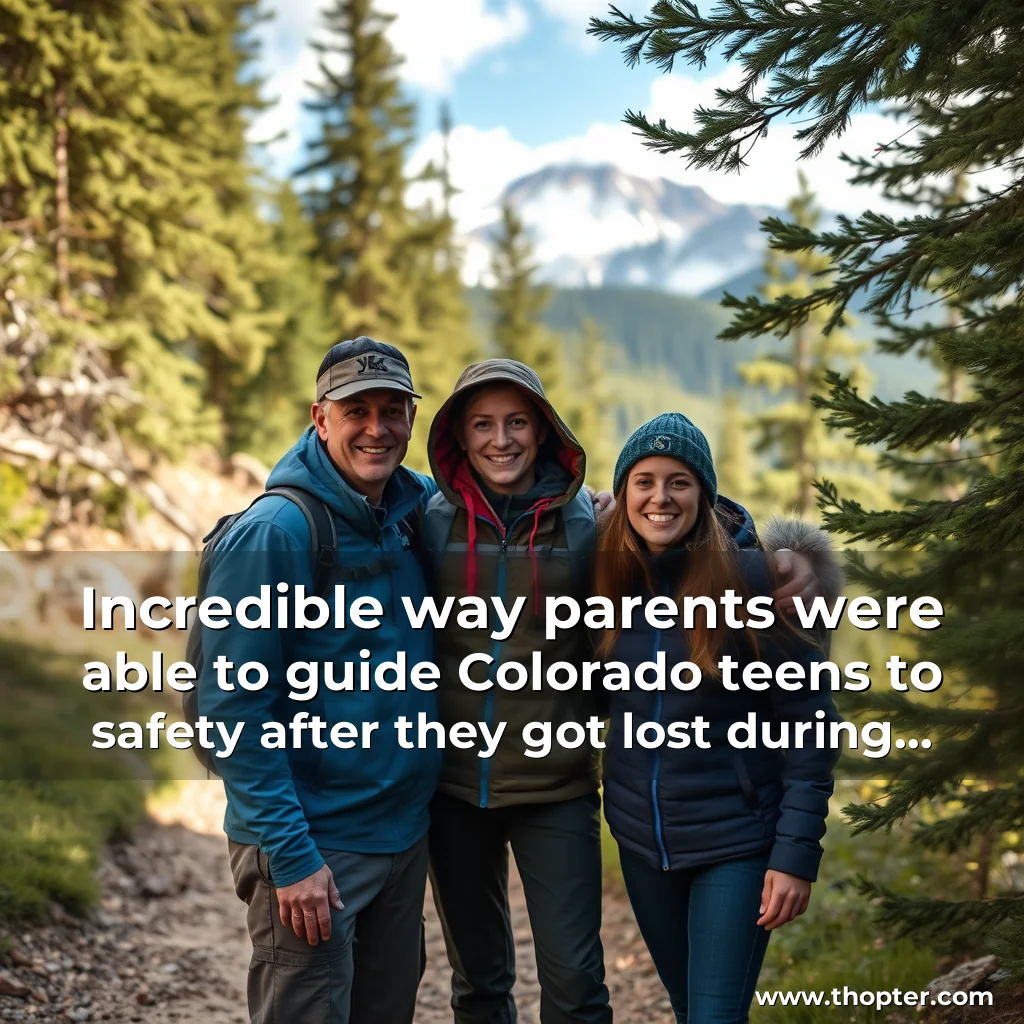 Artistic representation for Incredible way parents were able to guide Colorado teens to safety after they got lost during hike