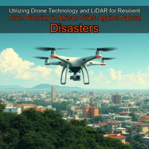 Artistic representation for Utilizing Drone Technology and LiDAR for Resilient Town Planning in African Cities Against Natural Disasters