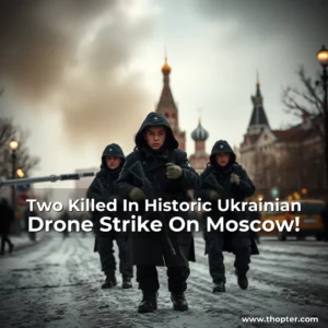 Artistic representation for Two Killed In Historic Ukrainian Drone Strike On Moscow!