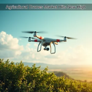 Artistic representation for Agricultural Drones Market Hits New High