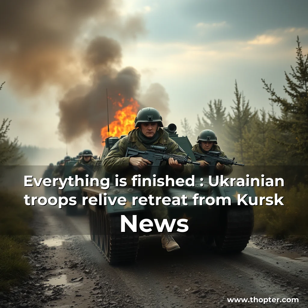 You are currently viewing Everything is finished : Ukrainian troops relive retreat from Kursk  News