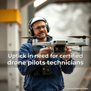 Read more about the article Uptick in need for certified drone pilots  technicians