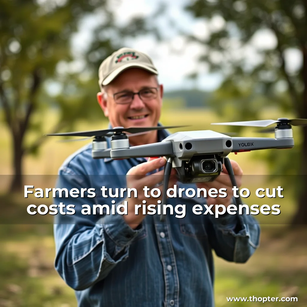 Read more about the article Farmers turn to drones to cut costs amid rising expenses