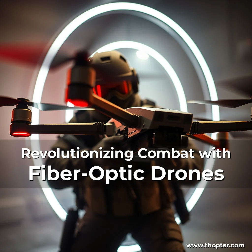 Artistic representation for Revolutionizing Combat with Fiber-Optic Drones