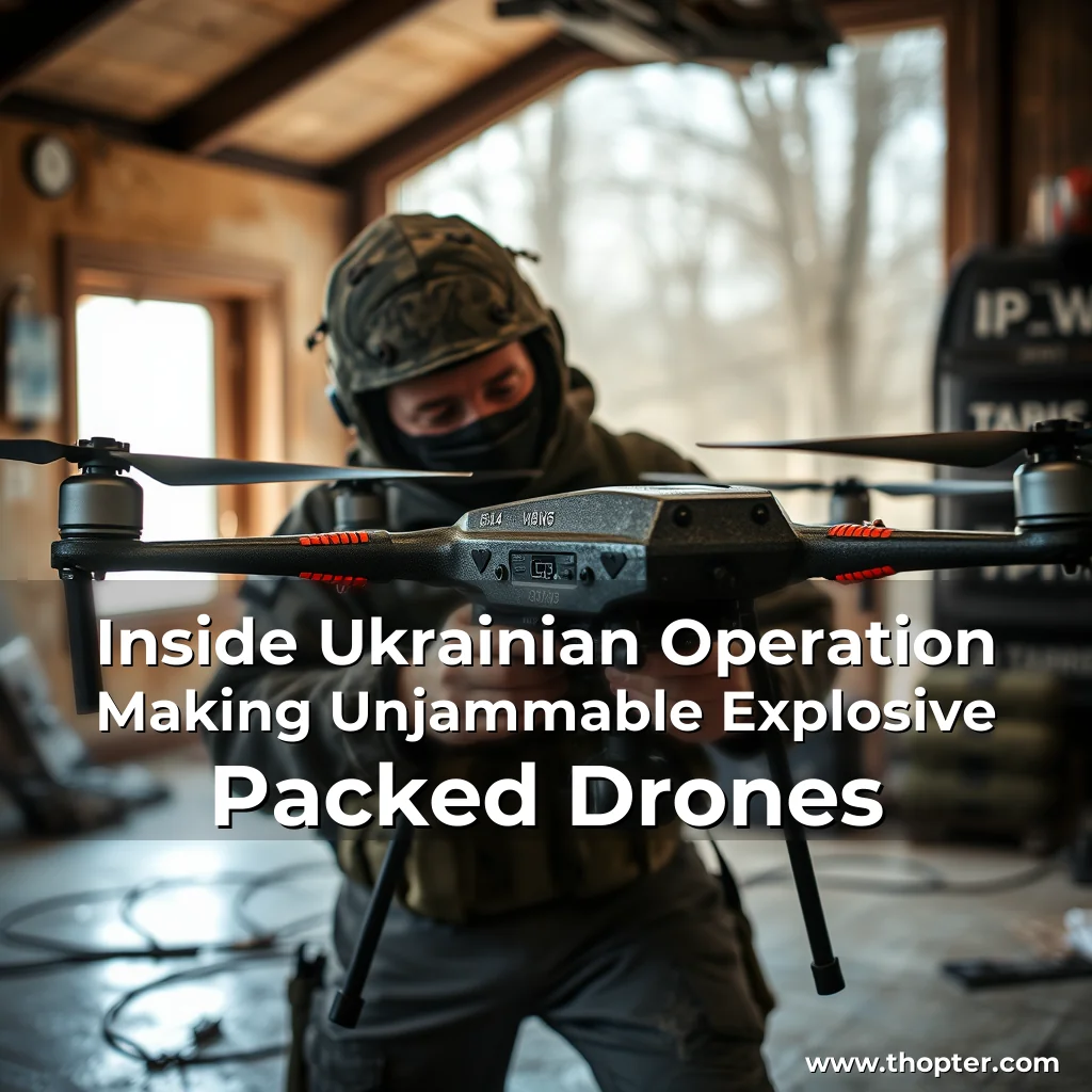 You are currently viewing Inside Ukrainian Operation Making Unjammable  Explosive  Packed Drones