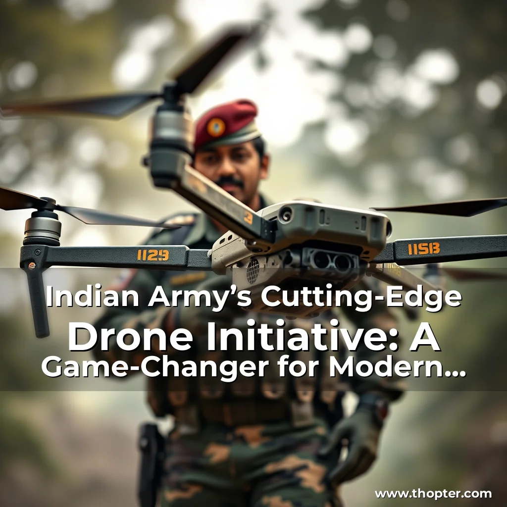 You are currently viewing Indian Army’s Cutting-Edge Drone Initiative: A Game-Changer for Modern Warfare