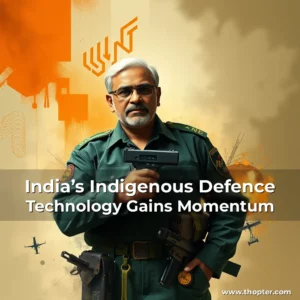 Artistic representation for India’s Indigenous Defence Technology Gains Momentum