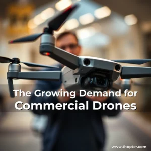 Artistic representation for The Growing Demand for Commercial Drones