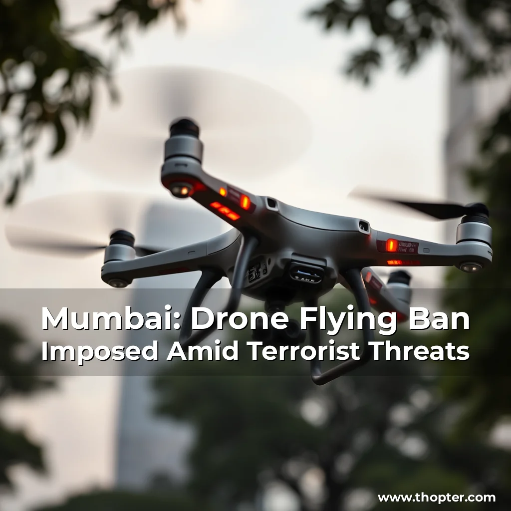 Read more about the article Mumbai: Drone Flying Ban Imposed Amid Terrorist Threats