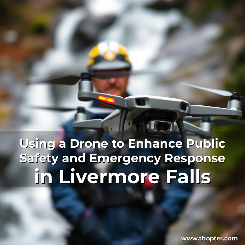 Artistic representation for Using a Drone to Enhance Public Safety and Emergency Response in Livermore Falls