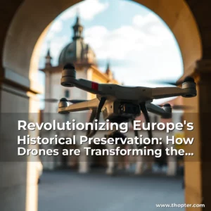 Artistic representation for Revolutionizing Europe's Historical Preservation: How Drones are Transforming the Field