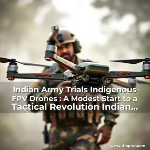 Read more about the article Indian Army Trials Indigenous FPV Drones : A Modest Start to a Tactical Revolution  Indian Defence Research Wing