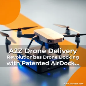 Artistic representation for A2Z Drone Delivery Revolutionizes Drone Docking with Patented AirDock Technology