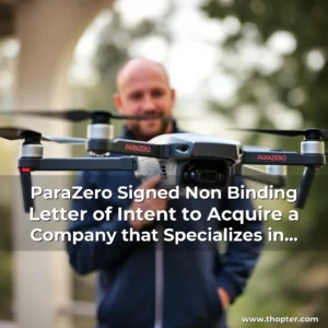 Read more about the article ParaZero Signed Non  Binding Letter of Intent to Acquire a Company that Specializes in Counter  Drone Systems and Autonomous Drone Technologies