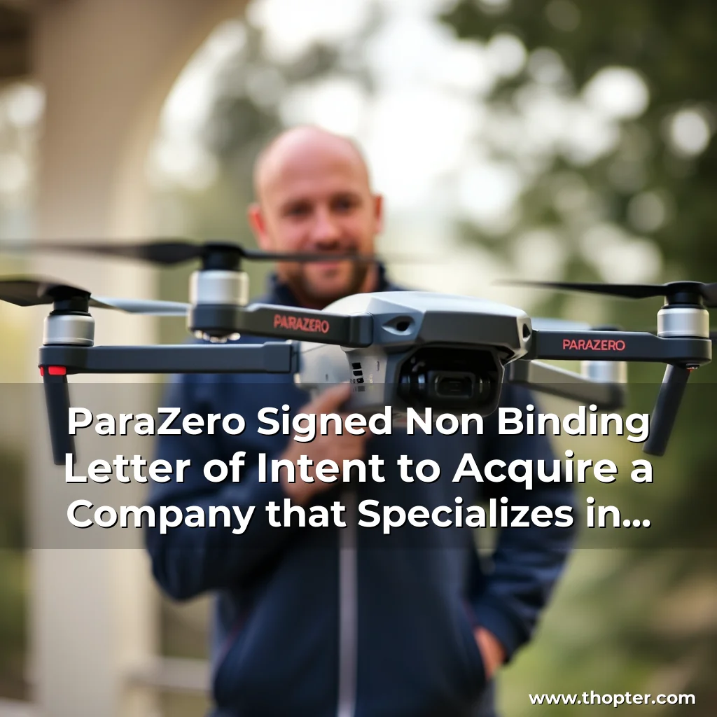 You are currently viewing ParaZero Signed Non  Binding Letter of Intent to Acquire a Company that Specializes in Counter  Drone Systems and Autonomous Drone Technologies