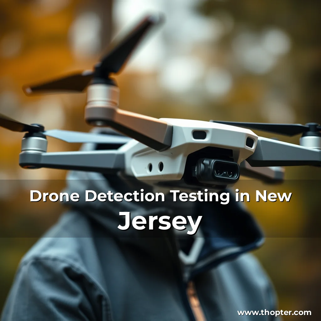 Artistic representation for Drone Detection Testing in New Jersey