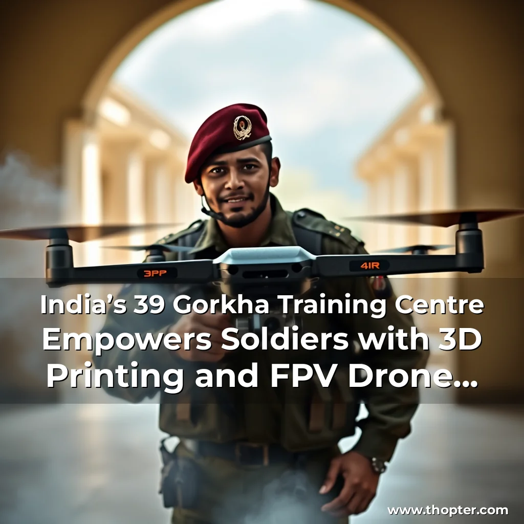 You are currently viewing India’s 39 Gorkha Training Centre Empowers Soldiers with 3D Printing and FPV Drone Technology