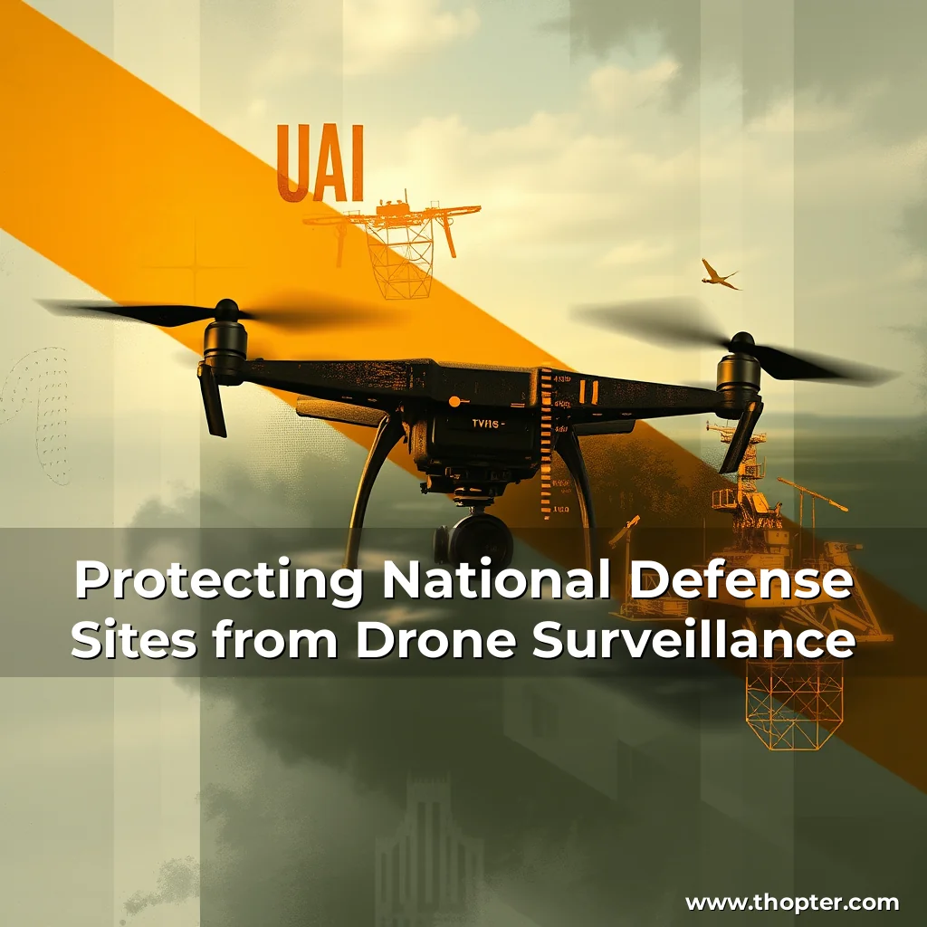 Artistic representation for Protecting National Defense Sites from Drone Surveillance