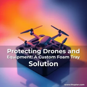 Artistic representation for Protecting Drones and Equipment: A Custom Foam Tray Solution