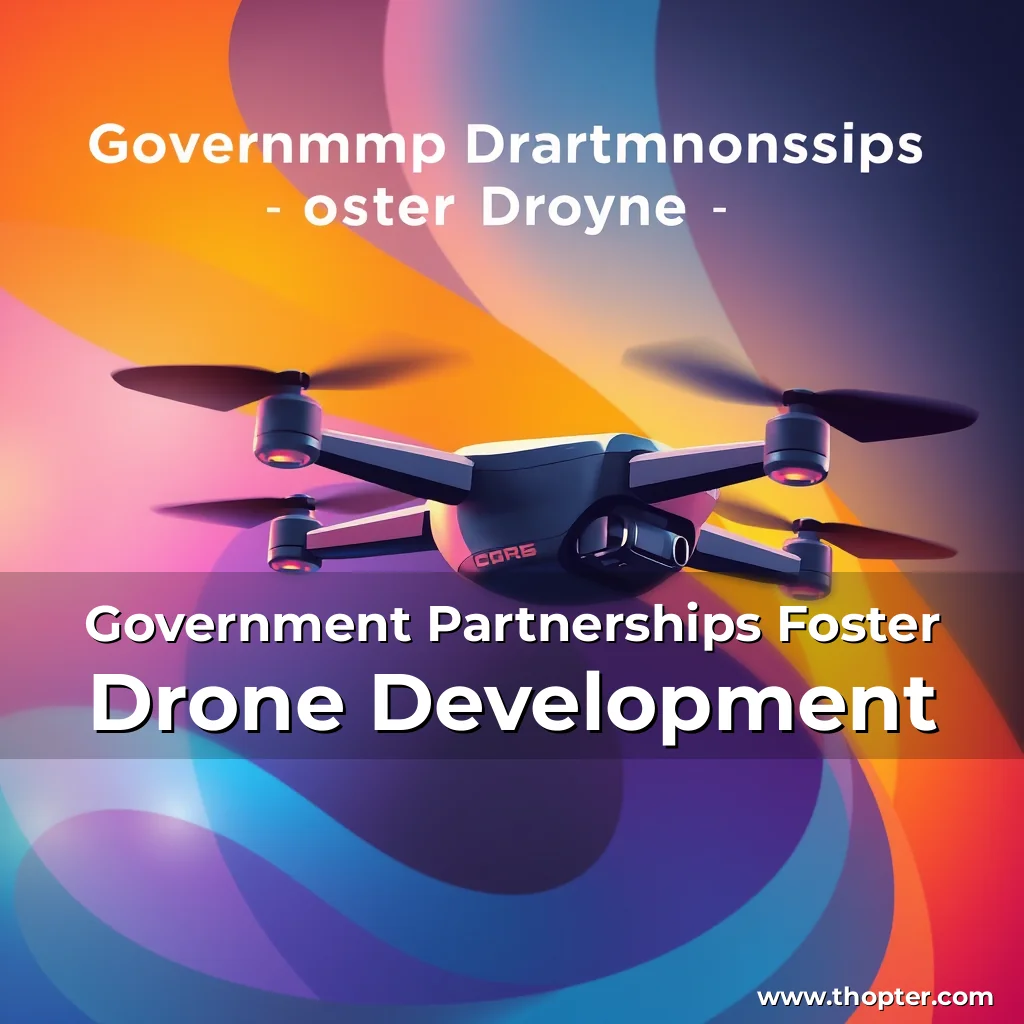 Artistic representation for Government Partnerships Foster Drone Development